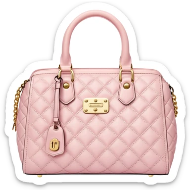 light pink and gold juicy couture handbag sticker