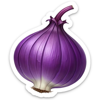 dried purple onion sticker