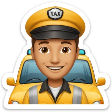  taxi driver sticker