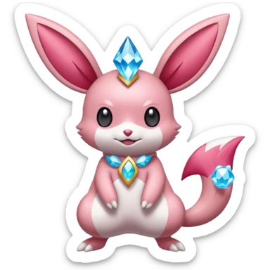 Minccino-Victini-Diancie-fusion sticker