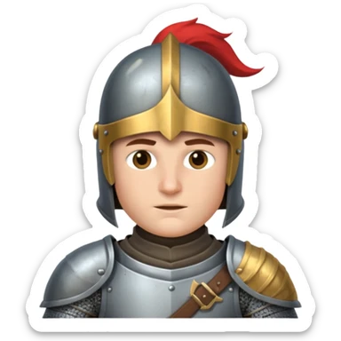 medieval knight sticker