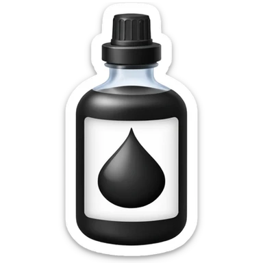 black tattoo ink  sticker