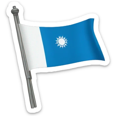 East turkistan flag sticker
