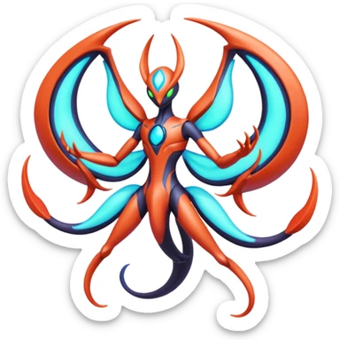 Deoxys-Yveltal-Lunala-Fakémon-hybrid-creature (full body)  sticker