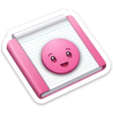 Artículos de papelería rosa  sticker