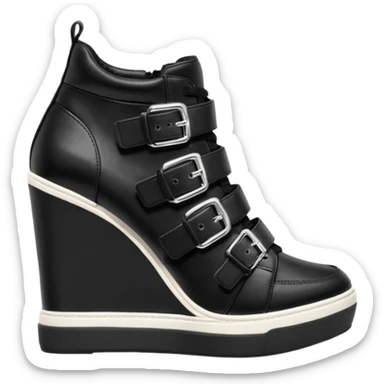 steve madden wedge sneakers strap no buckle sticker