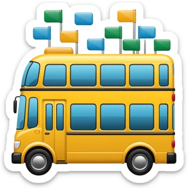Crea un emoji de transporte público sticker
