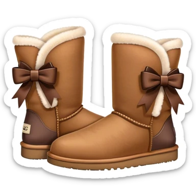 uggs with bow sticker