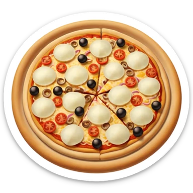 pizza with lots of onions sticker