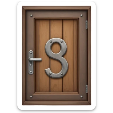 modern house door number wood sticker