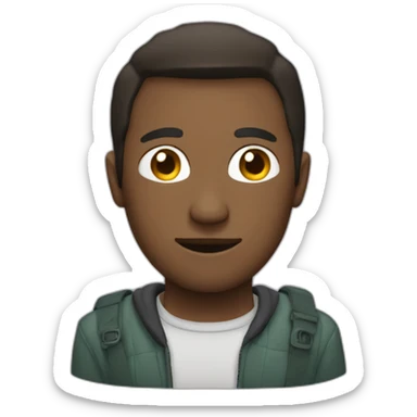 persona agobiada sticker