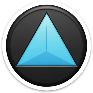 I want you to make a location symbol that's like a circle with a pointy bottom like this aesthetic ○●●□■♤♡♡◇♧☆▪︎¤ like the classic location symbol on Google maps but black sticker