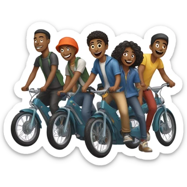 E-Bike Boyz gang  sticker