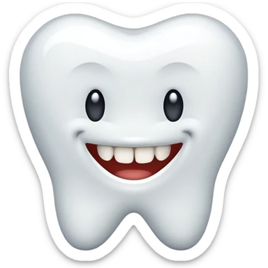 teeth without smile sticker