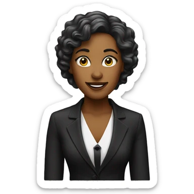 woman orchestra director sticker