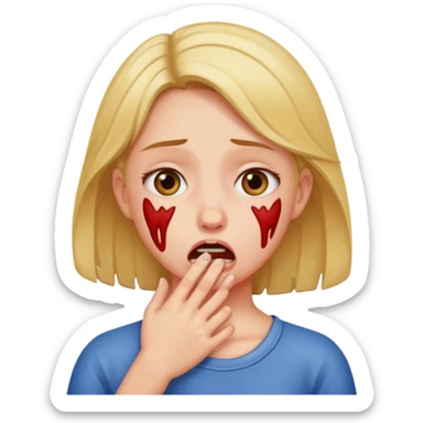 Sexy girl being choked  sticker