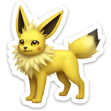 Jolteon-Umbreon full body sticker