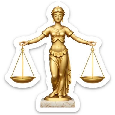 Balance Justice Wisdom sticker