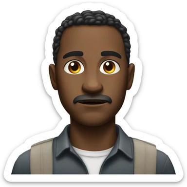 realistic portrait of a man serious sticker