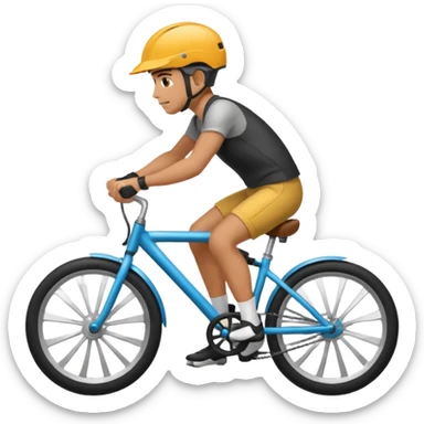 bike rider sticker