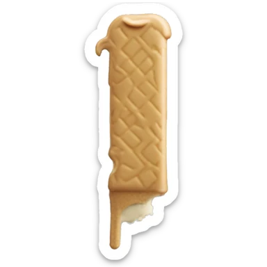 Mickey Mouse ice cream bar with bite missing sticker