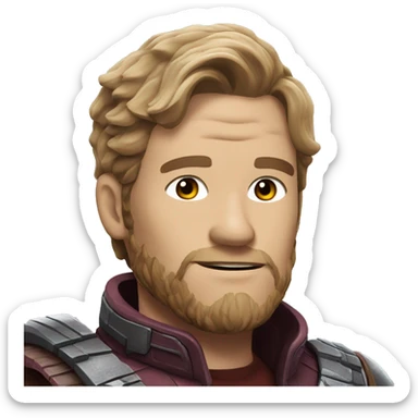 Starlord guardian of the galaxy sticker
