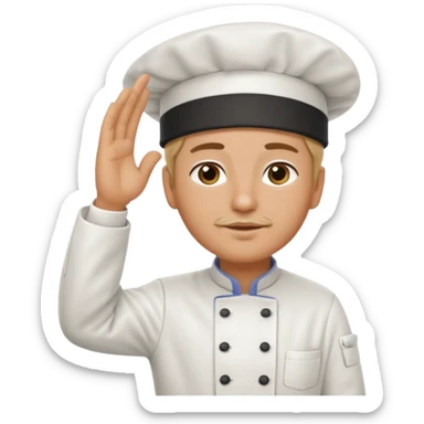 yes chef saluting sticker