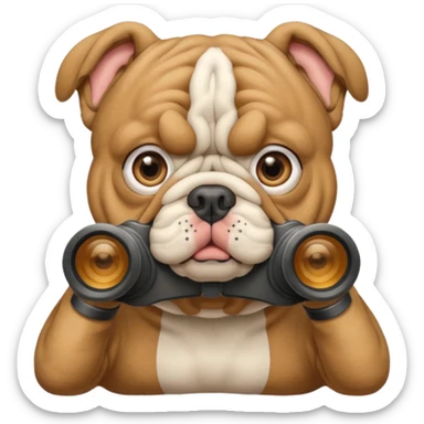 Bulldog binoculars  sticker
