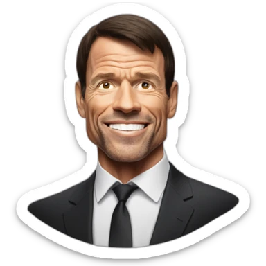 Tony robbins, motivational speaker sticker