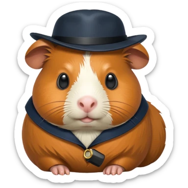 detective guinea pig sticker