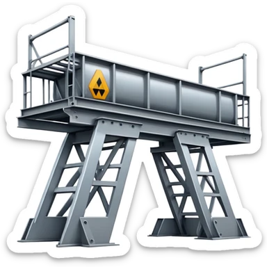 Steel girder sticker