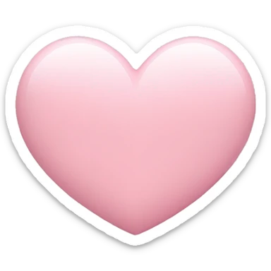 Light pink heart sticker