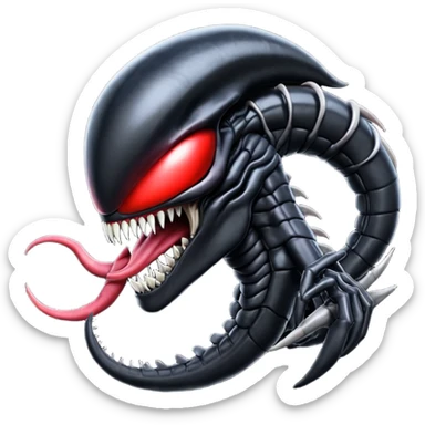 Venom-Xenomorph-Darkrai-Genesect-fusion  sticker