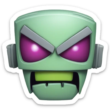 Invader zim symbol sticker