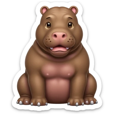 Hippo Labrador retriever  sticker