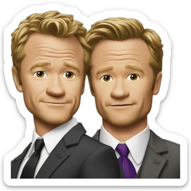 Barney Stinson and robin sticker