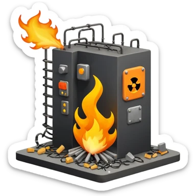 exploded substation sticker