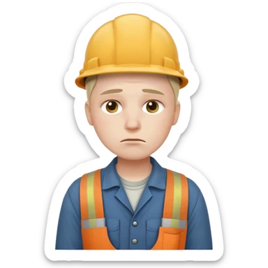 A person working with no pay sticker