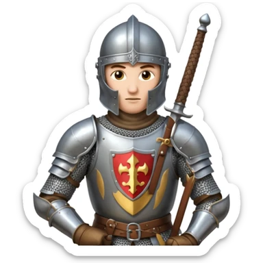 medieval knight sticker