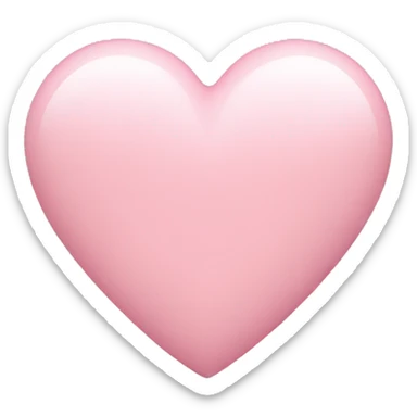 pastel pink heart sticker