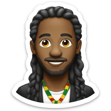 Jamaican reggae music dancer sticker