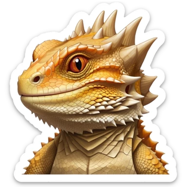 cinematic-noble-bearded-dragon-portrait-emoji,-poised-and-regal,-with-a-robust,-angular-build-and-a-textured,-scaled-hide-in-earthy-olive-and-sandy-tones,-a-prominent-spiky-'beard'-beneath-its-chin-and-a-keen,-alert-gaze,-simplified sticker