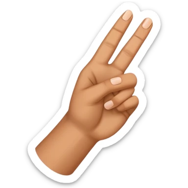 Make an L with thumb finger and index finger sticker