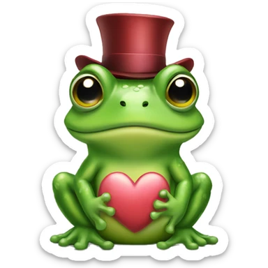 Sweetheart money frog sticker