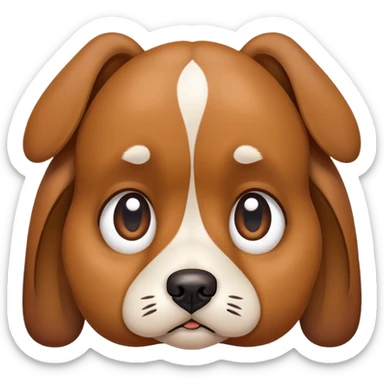 un perrito triste sticker