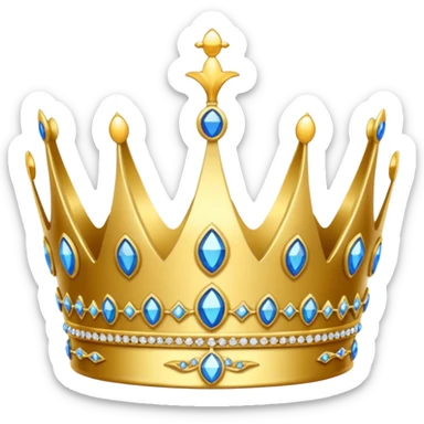 Queen Tiara crown sticker