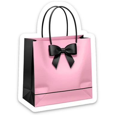 Victoria secret shopping bag and Sephora shopping bag and Chanel shopping bag sticker