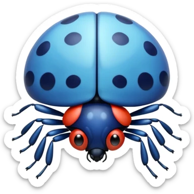 blue ladybug sticker