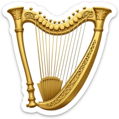 alpha chi omega lyre 3 strings sticker