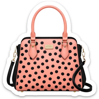 Bright Coral pink and black Cheetah print handbag sticker